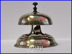 Vintage Handmade Brass hotel Bell Art Deco Style 9 cm