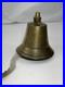 Vintage Heavy Brass Bell Engraved USN