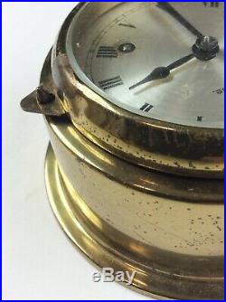 Vintage Hermle Ships bell clock Germany Old Nautical