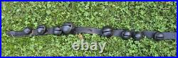 Vintage Jingle Bells Sleigh Bells On Leather Belt 8 Bells Sold As IS
