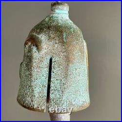 Vintage Joe Ursutz Cast Bronze Wind Bell, Signed x2, Paolo Soleri Cosanti Style