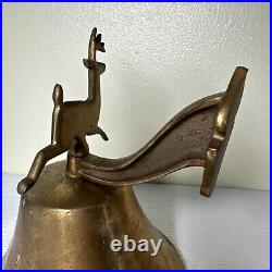 Vintage John Deere Vintage Brass Bell Dear Needs Pendulum