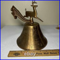 Vintage John Deere Vintage Brass Bell Dear Needs Pendulum