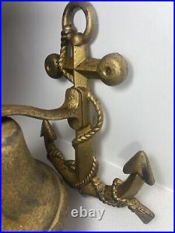 Vintage Large 10 Sailor Ship Bell Solid Brass Nautical Mariner Seaman