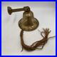 Vintage Large Brass Bell School play ground Home 5 tall 6.25 dia dinner bell