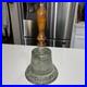 Vintage Large Brass Captain's Nautical Ship Bell Wood Handle Rare LOUD 15.5