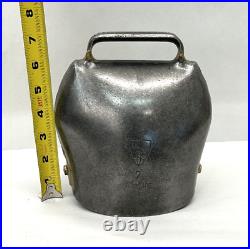 Vintage Large J. Firmann Bulle Size 7 Cow Goat Trychel Bell Swiss 6.5 x 6.5