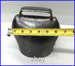 Vintage Large J. Firmann Bulle Size 7 Cow Goat Trychel Bell Swiss 6.5 x 6.5