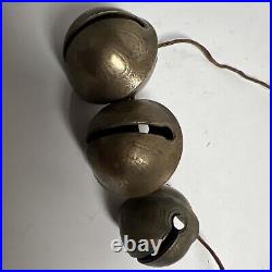 Vintage Lot 16 Loose Brass Sleigh Bells, Nos 3, 4, 5, 9 Plz Read & See Pics