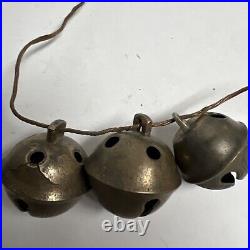 Vintage Lot 16 Loose Brass Sleigh Bells, Nos 3, 4, 5, 9 Plz Read & See Pics