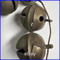 Vintage Lot 16 Loose Brass Sleigh Bells, Nos 3, 4, 5, 9 Plz Read & See Pics