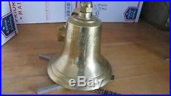 Vintage Marine Brass BELL -MV Midnight Sun 1947