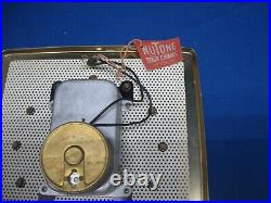 Vintage Mid Century 1950s NuTone K-35 Clock Door Chime Bell Ivory Brass NIB NEW