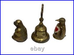 Vintage Mid Century Brass Monkey Bell Penguin Ire Penguin Ireland Bell Collector
