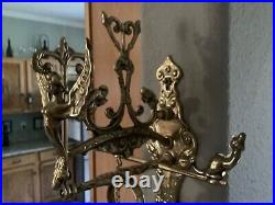 Vintage Mid-Century Modern Brass Swiss Wall Door Bell ChimeAngel