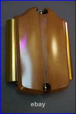 Vintage Mid Century NuTone Brass Woodgrain Two-Note Door Bell Chime