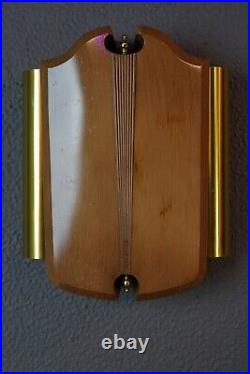 Vintage Mid Century NuTone Brass Woodgrain Two-Note Door Bell Chime