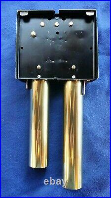 Vintage Montrose Door Bell Chime Brass Tubes Nos Friedland Bakelite Transformer