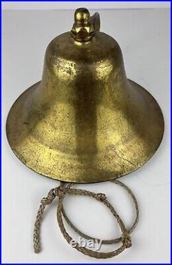 Vintage Nautical Maritime Brass Ship Train Railroad School Dinner Bar Bell