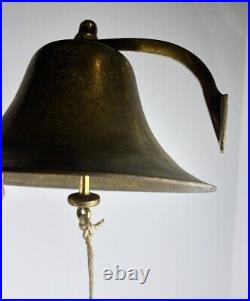 Vintage Nautical Maritime Brass Ship Train Railroad School Dinner Bar Bell