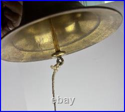 Vintage Nautical Maritime Brass Ship Train Railroad School Dinner Bar Bell