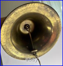 Vintage Nautical Maritime Brass Ship Train Railroad School Dinner Bar Bell
