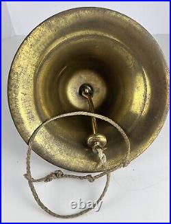 Vintage Nautical Maritime Brass Ship Train Railroad School Dinner Bar Bell