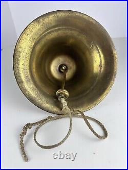 Vintage Nautical Maritime Brass Ship Train Railroad School Dinner Bar Bell
