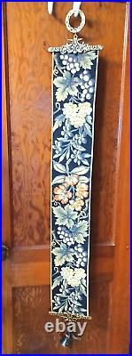 Vintage Needlepoint 54 Floral Pattern Butler Door Bell Pull