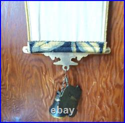 Vintage Needlepoint 54 Floral Pattern Butler Door Bell Pull