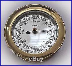 Vintage Nice Howard Miller Maritime Ships Bell Clock & Barometer 132-071 Clock