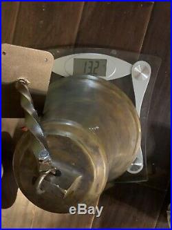 Vintage Old Heavy Antique Brass / Bronze Ships Mission School Farm Church Bell