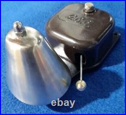 Vintage Old Original Electric Gec Bakelite Nickel Brass Door Alarm Butler Bell