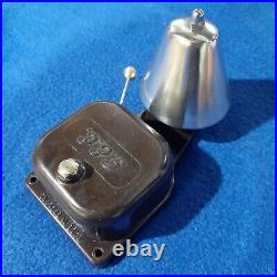 Vintage Old Original Electric Gec Bakelite Nickel Brass Door Alarm Butler Bell