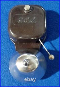 Vintage Old Original Electric Gec Bakelite Nickel Brass Door Alarm Butler Bell