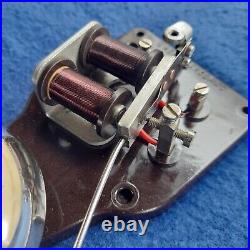 Vintage Old Original Electric Gec Bakelite Nickel Brass Door Alarm Butler Bell