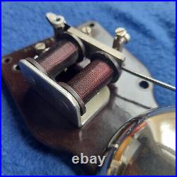 Vintage Old Original Electric Gec Bakelite Nickel Brass Door Alarm Butler Bell