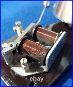 Vintage Old Original Electric Gec Bakelite Nickel Brass Door Alarm Butler Bell