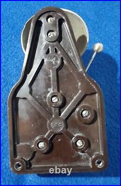 Vintage Old Original Electric Gec Bakelite Nickel Brass Door Alarm Butler Bell