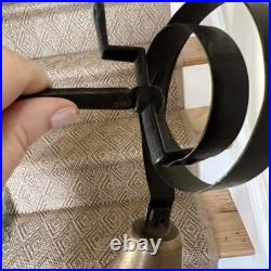 Vintage Original Cast Brass Shopkeepers Bell With Spring & Mounting Hardware 3