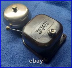 Vintage Original Electric Gec Bakelite Brass Door Bell Butler Bell Servant Bell