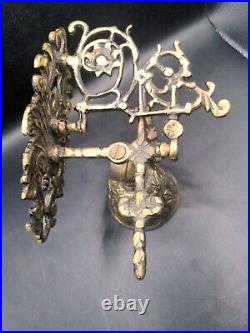 Vintage OrnateBrass Door Bell French lever Gate Bell Or Wall Mount