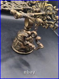 Vintage OrnateBrass Door Bell French lever Gate Bell Or Wall Mount