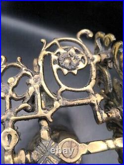 Vintage OrnateBrass Door Bell French lever Gate Bell Or Wall Mount