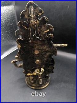 Vintage OrnateBrass Door Bell French lever Gate Bell Or Wall Mount