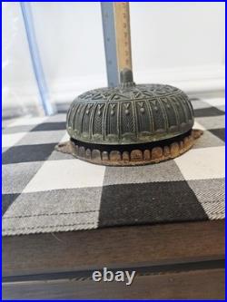 Vintage Ornate Antique Brass Old Iron Box Door/Boxing/Fire Bell (C)