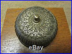 Vintage Ornate Brass Bell Antique Old Iron Box Door Boxing Fire Bells 9844