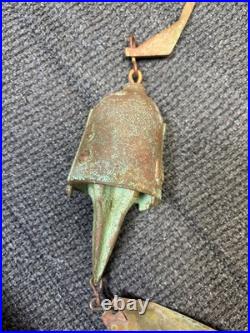 Vintage PAOLO SOLERI Cosanti Arcosanti Brutalist Cast Bronze Wind Bell Chime 22