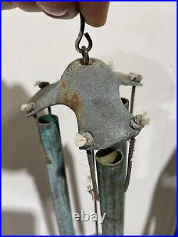 Vintage Pair Of PAOLO SOLERI Arcosanti Bronze Wind Chimes 2