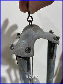 Vintage Pair Of PAOLO SOLERI Arcosanti Bronze Wind Chimes 2